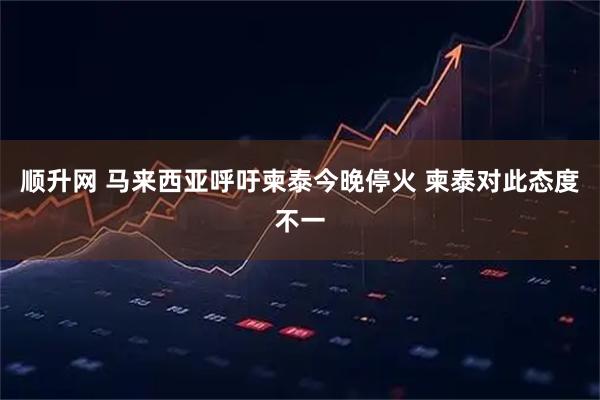 顺升网 马来西亚呼吁柬泰今晚停火 柬泰对此态度不一